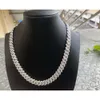 Iced Out Hip Hop 925 Silver Men Moissanite أساور التنس الرخيصة أساور Moissanite Cupan Chain