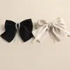 Party Hats Korean Version Of The New Bow Ribbon Hairpin Contracted Cold Wind Handmade Satin Spring Clip Korean Hair Clip Hairpin Hair Accessories Festive 4