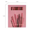 12 cores Matte Batom Pen Set Nude Rosa Matte Sólido Lip Gloss À Prova D 'Água Longa Duração Batom Lápis Lip Liner Pen Lip Maquiagem 240323