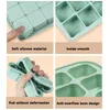 Baking Moulds Food-safe Silicone Ice Tray Cartoon Bear Reusable Leakproof Cake Mold For Fridge 9 Compartments Food