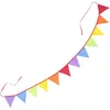 Party Decoration 12pcs Dotted Triangle Flags Bunting Banners For (Random Color)