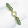 Beaded New Bohemia Antique Natural Hotan Jade Bracelet Elegant Fashion Handmade Decorative Womens Leisure Jewelry Gift