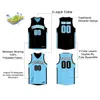 Op maat gemaakt omkeerbaar basketbalshirt, gepersonaliseerd gedrukt naamnummer, blanco teamsportuniform voor heren, 240321