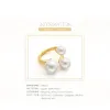 Rings Varole Mooie Pearl Ring Gold Color Ladies Midi Knuckle Rings For Women Fashion Jewelry Bague Femme Anillos