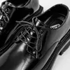 Sapatos casuais de alta qualidade 2024 s/a estilo britânico negócios sólido couro preto para vestido diário masculino altura crescente