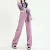 Modne damskie fioletowe dżinsy dla kobiet we wczesnej wiosnie 2023 r., Nowe luźne i odchudzające małe proste podłogowe spodnie Purple Brand Brand Dżinsy 3289
