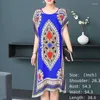 Casual jurken Boheemse nationale stijl Vrije tijd Vakantie Strand Gedrukt Poker Indonesië Bloemen O-hals Losse midi-jurk Pyjama Loungewear Vrouw