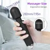 Vibrateur AV pour les femmes stimulatrice clitoris USB Masse-masseur rechargeable