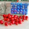 Decorações de Natal Bola Colorida 100 pçs/caixa Árvore Baubles Caixa Decoração Pacote Pendurado