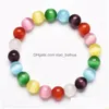 Perline Colorf Opal Bracciale Moda Donna Perline a mano Acquista consegna speciale Drop Otr6F