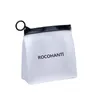 100x مخصصات قابلة للتحلل من البلاستيك eva الوقوف Zip Lock Bag Bage Cosmetic Bage Matte Clear Clear Szipper for Makeup Gifting 240327