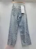 Jeans da donna Moda vintage buco rotto dritto 2024 Articoli primaverili Bottoni a vita alta Pantaloni in denim Donna 11XX7763