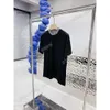 Män kvinnor 22SS 2024 Designers T Shirts Tee Knit Collar Jacquard Letter Roma Cotton Short Sleeve Crew Neck Neck Spelwear Black White Blue Xinxinbuy XS-L EE