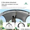 Tendas e abrigos Yousky Outdoor Tent Preto Revestido Zipper Dome Canopy Cam Sunshade Sun Protection Pavillons Drop Delivery Sports Outd Otinb