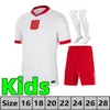 2024 2025ニューポーランドレワンドフスキーサッカージャージポロニア23 24 Krychowiak Grosicki Zielinski Milik Zalewski Szymanski Polish Shird Men Kid Kit