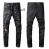 Denim Amiirs Jeans Designer Pantaloni Uomo Autunno Moda Nuovi Mens Patch ricamate in pizzo nero Leggings elasticizzati slim fit WHDZ