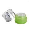 Storage Bottles High Grade 20G Light Green Cream Jar Glass Mask Bottle 10pcs/lot