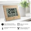 Wall Clocks FanJu Digital Clock Alarm Home Temperature Table Bedside Living Room Decoration Moon Phase Watches Large