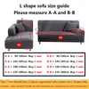 Chair Covers L Shape Sofa Protector Jacquard Stretch For Living Room Decor Anti-dirty Anti-scratch Couch Corner Slipcover 1/2/3/4