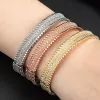 Bracelets Zlxgirl classique deux modes conception femmes bracelet de mariage bijoux de mariée couleur or rose argent bracelet en zircon pour femmes livraison gratuite