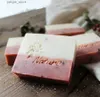 Handmade Soap Rose Pearl Powder Handmade Cold Treatment Soap Cleaning Bath Hand Gifts Essential Oil Soap Y240401