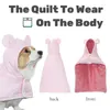 Odzież dla psów mysudui Zimowa koszulka nocna zagęszczenie ciepłe flanelowe ubrania kołdra urocze stylizacja zimna i wiatroodowa dla małych średnich płaszczy