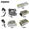 Anpwoo wygrał 12V 2A 3A 6A 6,5A 10A 15A 25A 30A 33A Przełącznik DC 24 W 75 W 120W 180 W 300W 360W 400W Zasilanie Driver