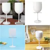 Cups Saucers Wine Cup Lightweight Champagne Plastic Smooth Surface Usef Strong Construction Utility Goblet Drop Delivery Home Gard Dhymn