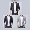 BROWON Arrival Mens Blazer Jacket Suit Wedding Prom Party Slim Fit Smart Casual Men Business 240318