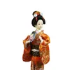 Décorations de jardin Geisha japonaise 9 pouces ornement poupée orientale traditionnelle figurines miniatures pour chambre à coucher salon bureau à domicile bureau