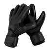 1 Paar Schwarzgröße 710 Torhüterhandschuhe mit Fingerschutz Air Entlüftungsfußball -Torwart Fußball Latex 240318