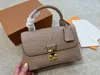 Väskor präglade tryckdesigner väska på väska äkta läder design kvinnor messenger paket koppling handväska axel kors kroppspaket