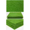 Decorative Flowers 1Pcs 15cm Artificial Grassland Simulation Moss Lawn Turf Fake Green Grass Mat Carpet DIY Micro Landscape Home Floor Decor