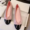 Zapatos Dress shoes designer heels 100% cowhide letter bow Ballet wedding sneakers Lady leather Trample Lazy Loafers 【code ：L】34-42 GAI