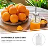 Sortez des conteneurs 50pcs 300 ml de boisson transparente Sac Sac de boissons jetables avec des pailles