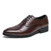 Chaussures habillées luxe hommes en cuir véritable marié mariage pointu bureau affaires livraison gratuite