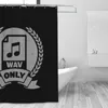 Shower Curtains Wav Only - Top Quality Curtain 72x72in With Hooks DIY Pattern Lover's Gift