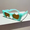 Sonnenbrille KAMMPT Unregelmäßige Cat-Eye-Sonnenbrille für Damen 2023 Mode, besondere Kerbe, bonbonfarbene Brille, Markendesign, UV400, Schattenschutz, J240330