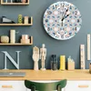 Wandklokken Kleurverloop Blok Celadon Textuur Klok Grote moderne keuken Eetkamer Ronde slaapkamer Stil hangend horloge