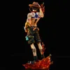 MANGA ANIME 23CM Anime One Piece Figura Ace Figura PVC Statue da collezione Modello Giochi 240413