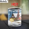 Mugs 400ml Christmas Ceramic Thermochromic Coffee Mug Color Change Changing Cups Gift Milk Juice Drinkware