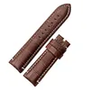 Watch Bands CARLYWET 22 24mm Wholesale Real Leather Watchbands Handmade Thick Replacement Wrist Band Strap Belt With Screw Buckle