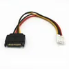 عالي الجودة 1 PCS 15 PIN SATA MALE TO 4 PIN MOLEX Female IDE HDD CABLE CABY DRIVE CABID NOV4 MOSUNX