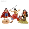 Anime Manga One Piece Luffy Roronoa Zoro Kimono Battle Version Figurines d'action de dessin animé Modèle Ornements Tide Play Jouets de vacances Cadeaux 240401