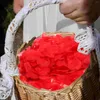 Flores decorativas pétalas de rosa, pétalas de dia dos namorados para decoração de aniversário de quarto, rosas de dia dos namorados, proposta falsa, ornamentos vermelhos falsos