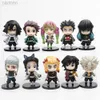 Anime Manga 5 pièces figurine d'anime démon 7 cm Tanjirou Kochou Shinobu Rengoku Shinjurou Tomioka Giyuu modèle Kanroji Mitsuri figurine d'action 240401