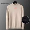 Hög 2024 herrtröjor Neck Turtleneck Half Wool Sweatshirts Tops Knits Skjortor Mens Jumpers Långärmar Tröja Design