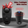 Lichter Camluxy Bicycle Light Anti -Diebstahl Alarm USB Bike Rücklicht Wireless wasserdichtes Autobremsen erfassen Fernbedienungshorn Lampe Alarm