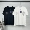 Mens T-shirts Fashion Designer T Shirts S Plus Size Tees Black and White Shirt Casual Högkvalitativ topp Pure Cotton Short Hleid Coupl DHYC6