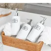 Flüssigseifenspender im nordischen Stil, tragbares Badezimmerzubehör, Keramik-Lotionsflasche, Heim- und Küchenwaschmittel, 380 ml